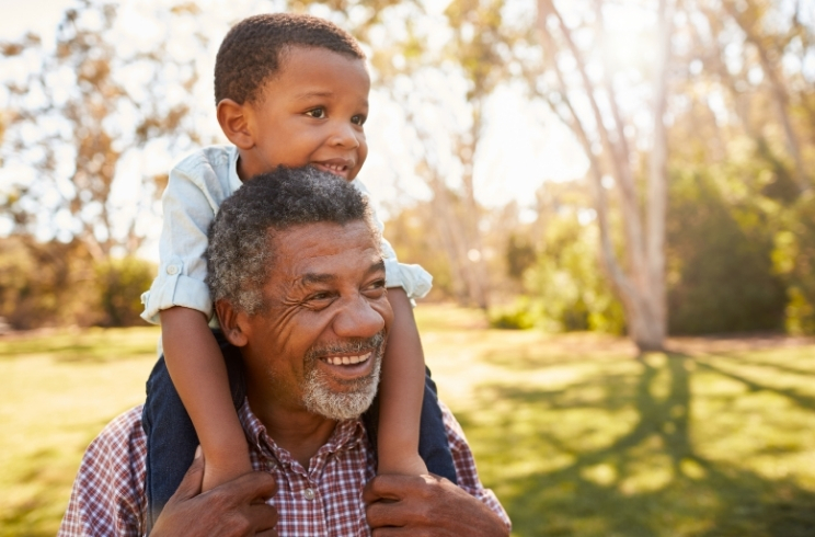 man and child